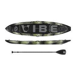 Vibe Kayaks 12' Maverick 120 SUP Hybrid Angler w/Paddle, 72 lb, no-flex deck, 475 lb weight capacity