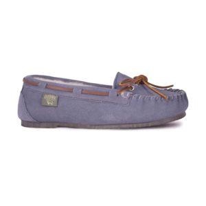 LADY DRIVING MOCCASINS BLUE/GREY
