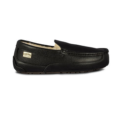 MEN JACKSON BLACK LEATHER MOCCASINS