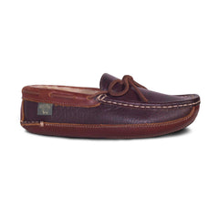 MEN DRIVING MOCCASINS CHOC LEATHER