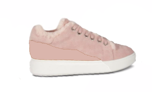Pink Holly Sheepskin Sneaker by CLOUD NINE / RJS - Shoe Size Women 5-6-7-8-9-10-11